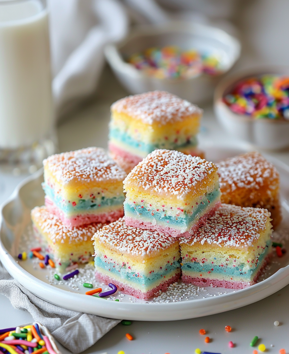 rainbow cakes