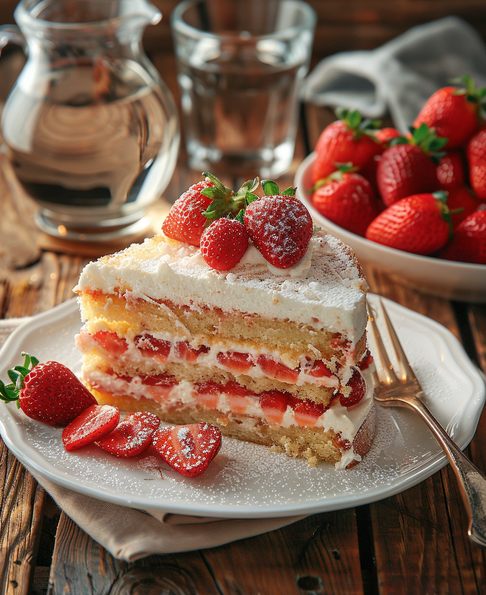 simple no sugar no flour strawberry cake recipe