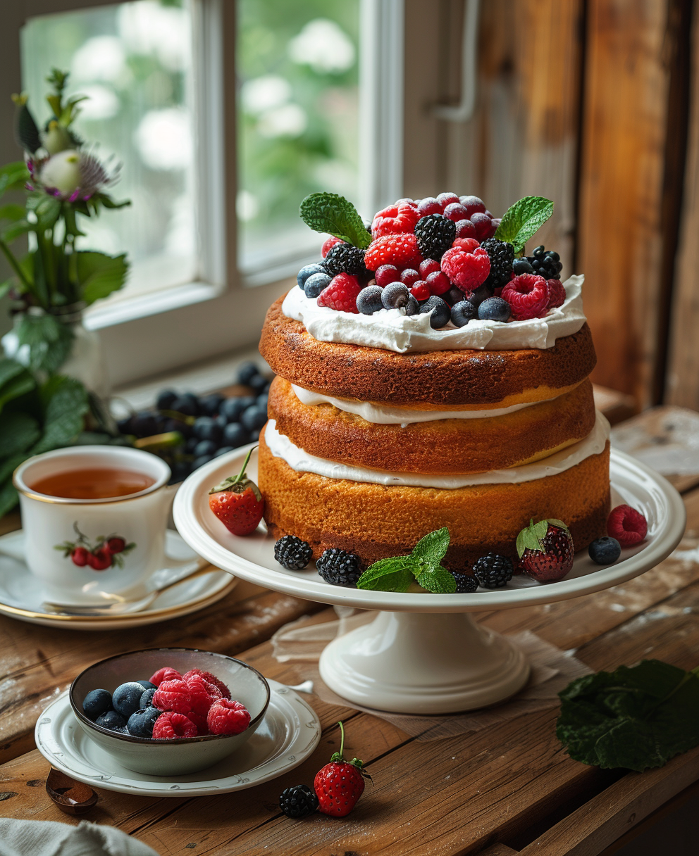 two tier cake