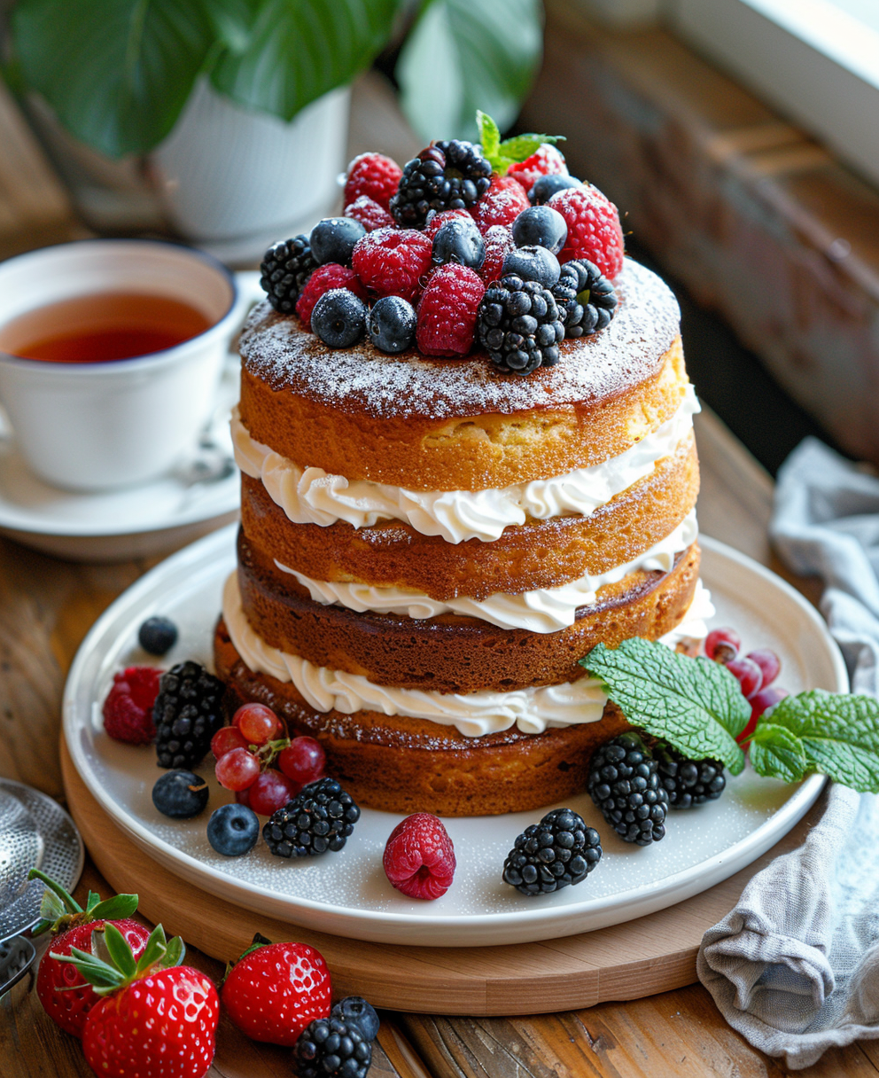 two tier cake
