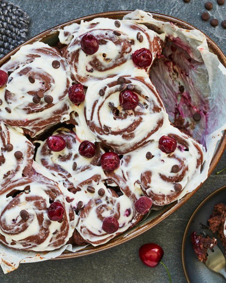Cherry Chocolate Rolls