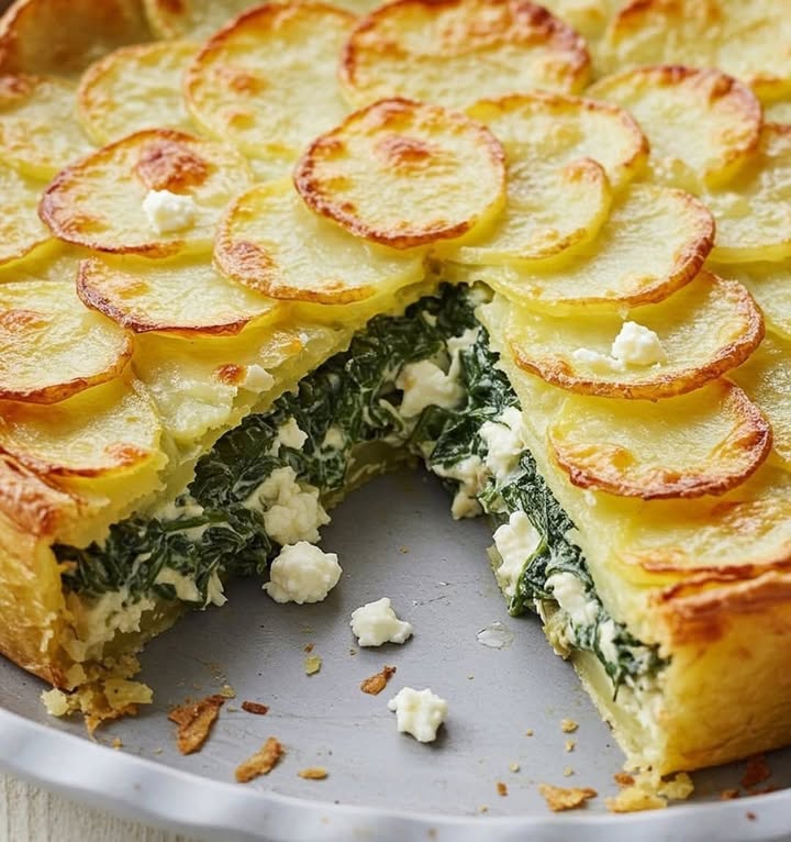 Creamy Spinach Potato Bake