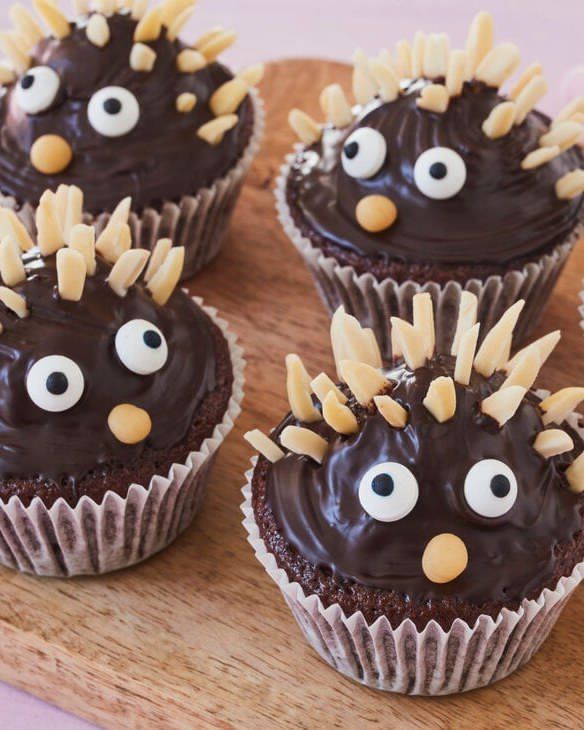 Hedgehog Chocolate Muffins