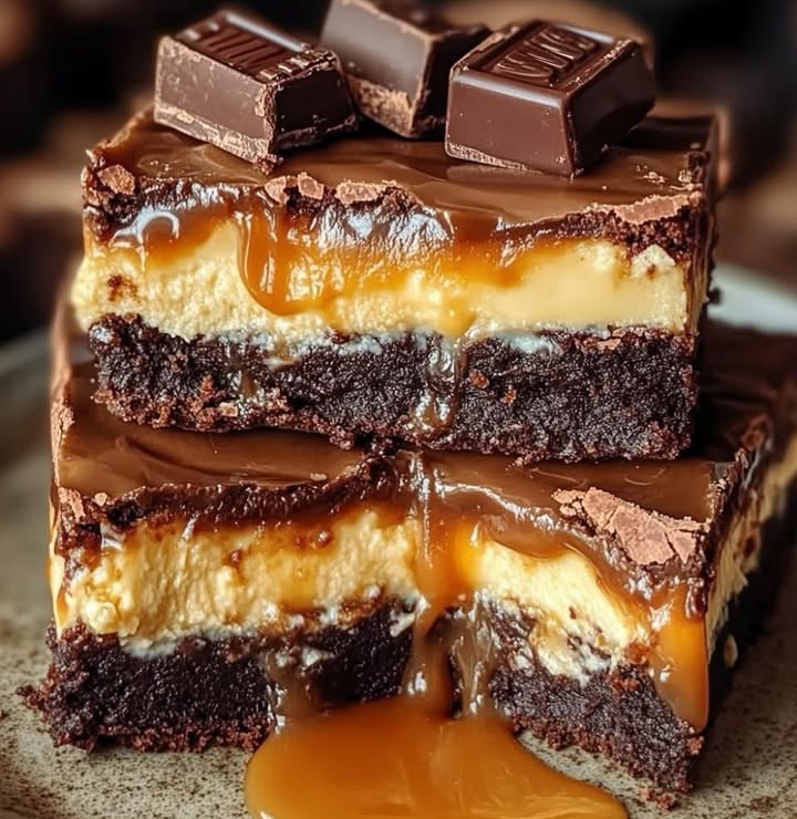 Milky Way Cheesecake Brownies