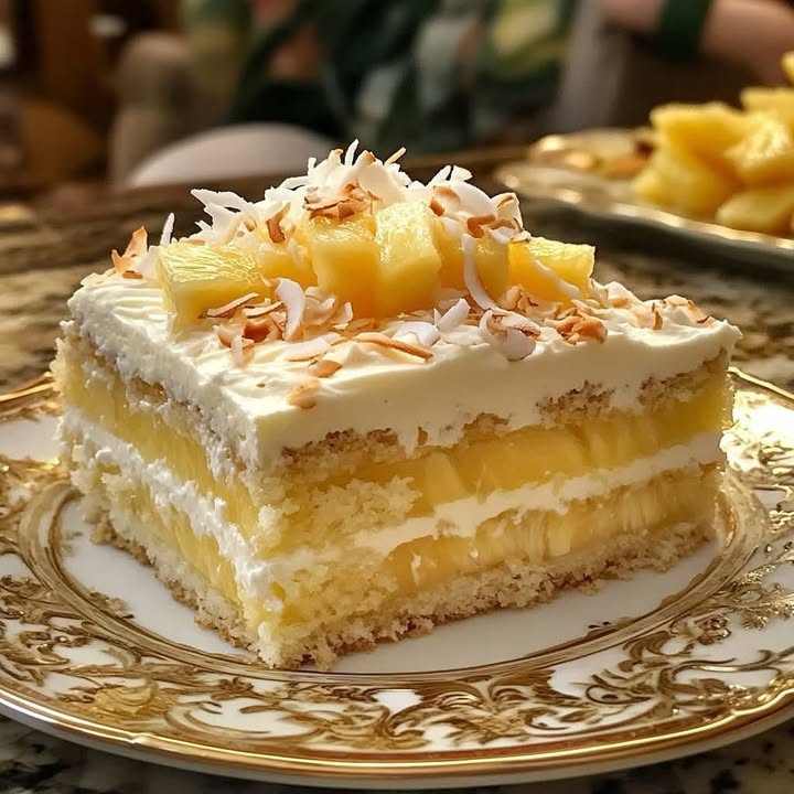 No Bake Coconut Cake