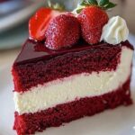 Velvet Strawberry Cheesecake