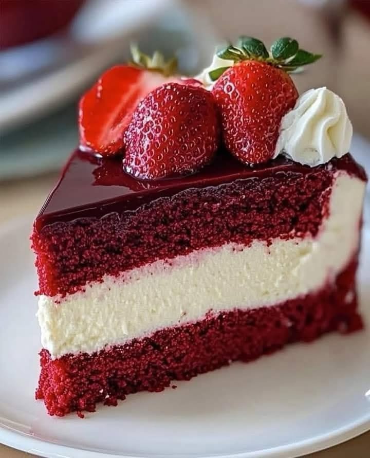 Velvet Strawberry Cheesecake