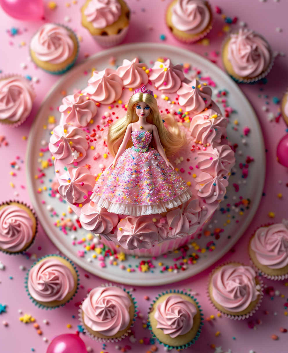 barbie doll birthday cake