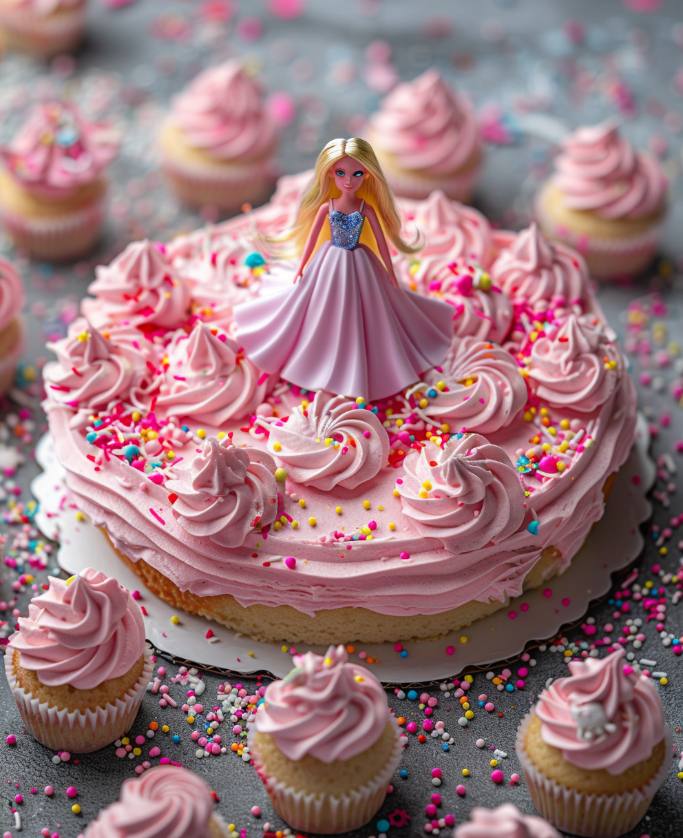 barbie doll birthday cake