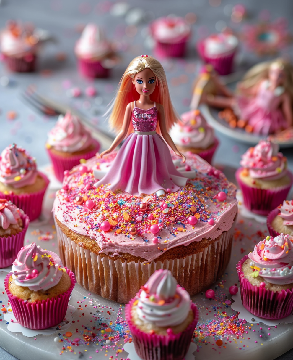 barbie doll birthday cake