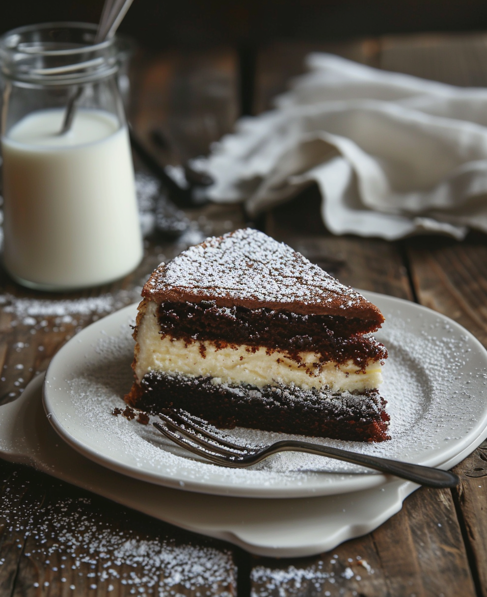 black and white cake