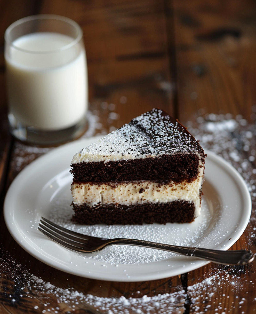 black and white cake