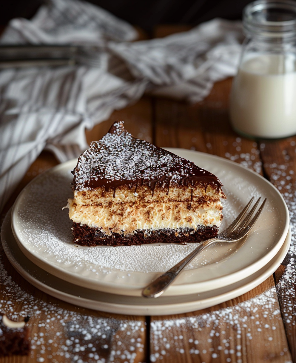 black and white cake
