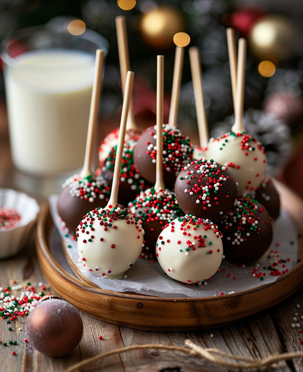 christmas cake pops