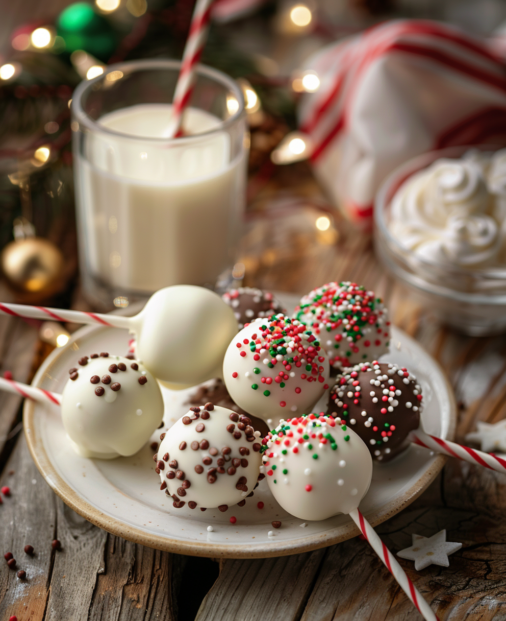christmas cake pops