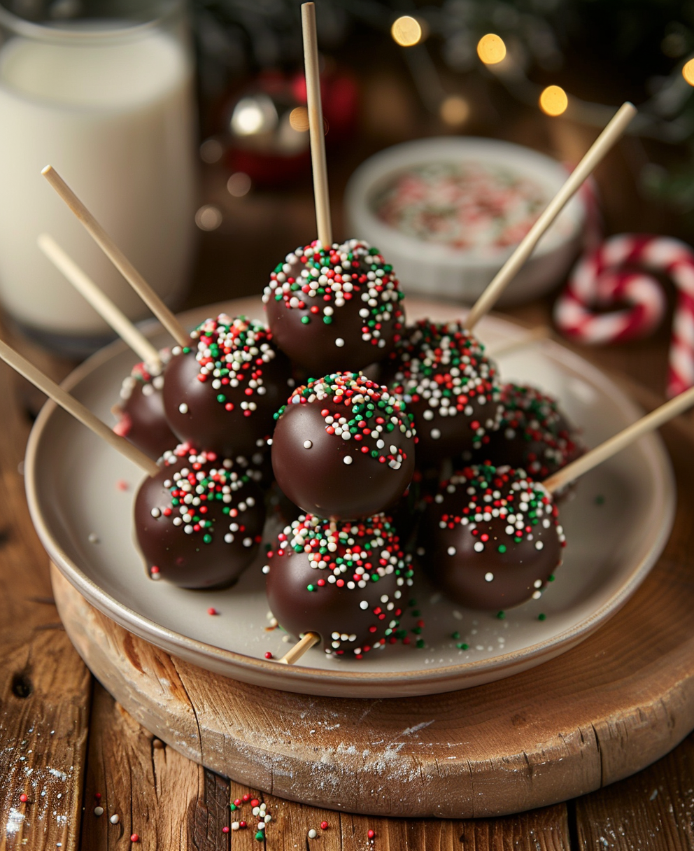christmas cake pops