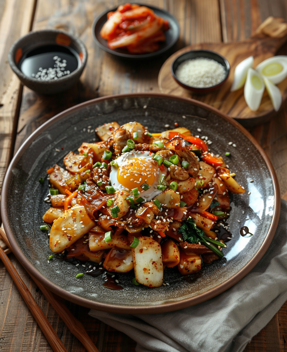 korean rice cake trio
