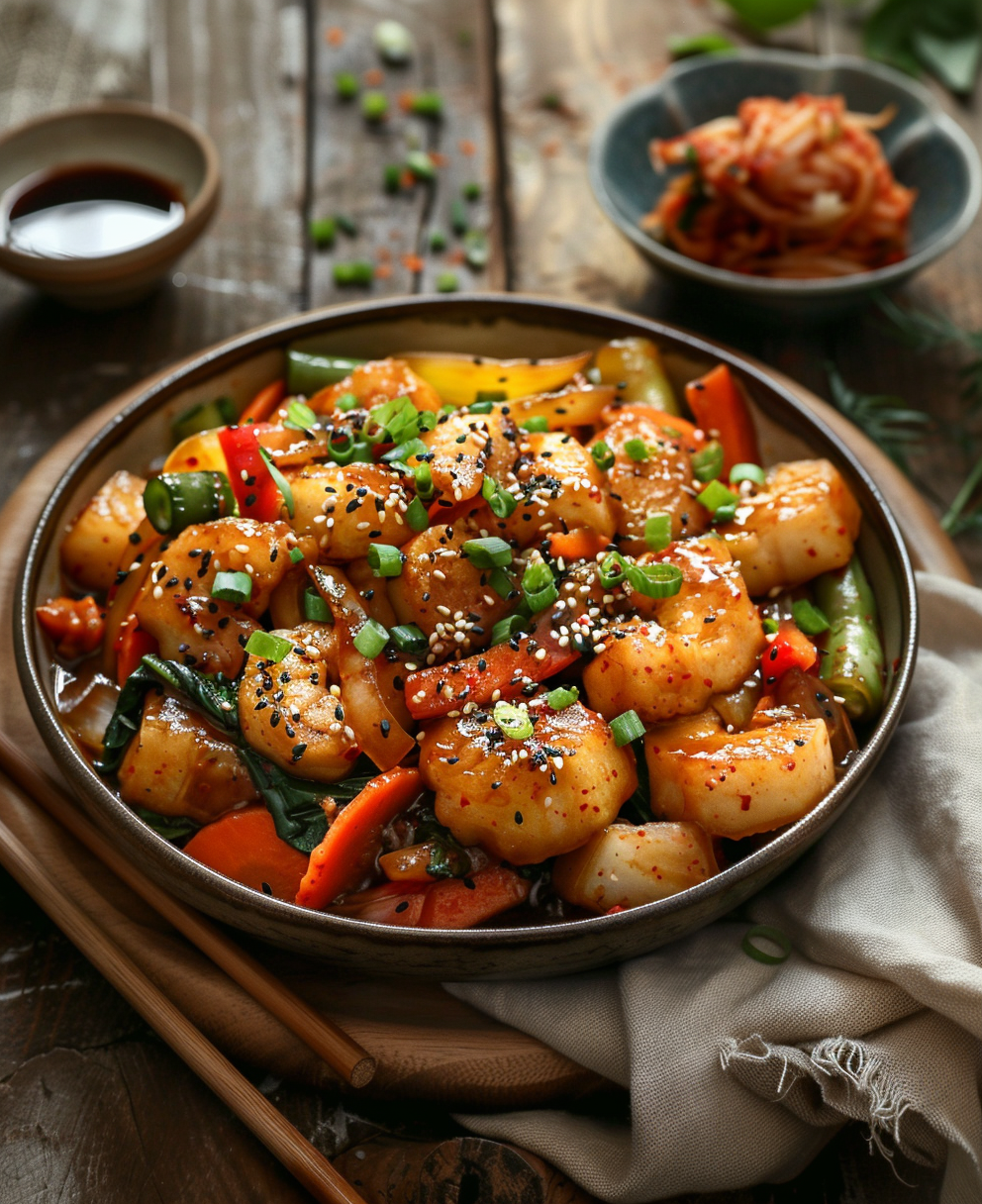 korean rice cake trio