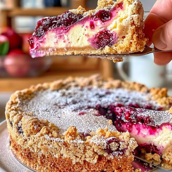 Berry Crumble Cheesecake