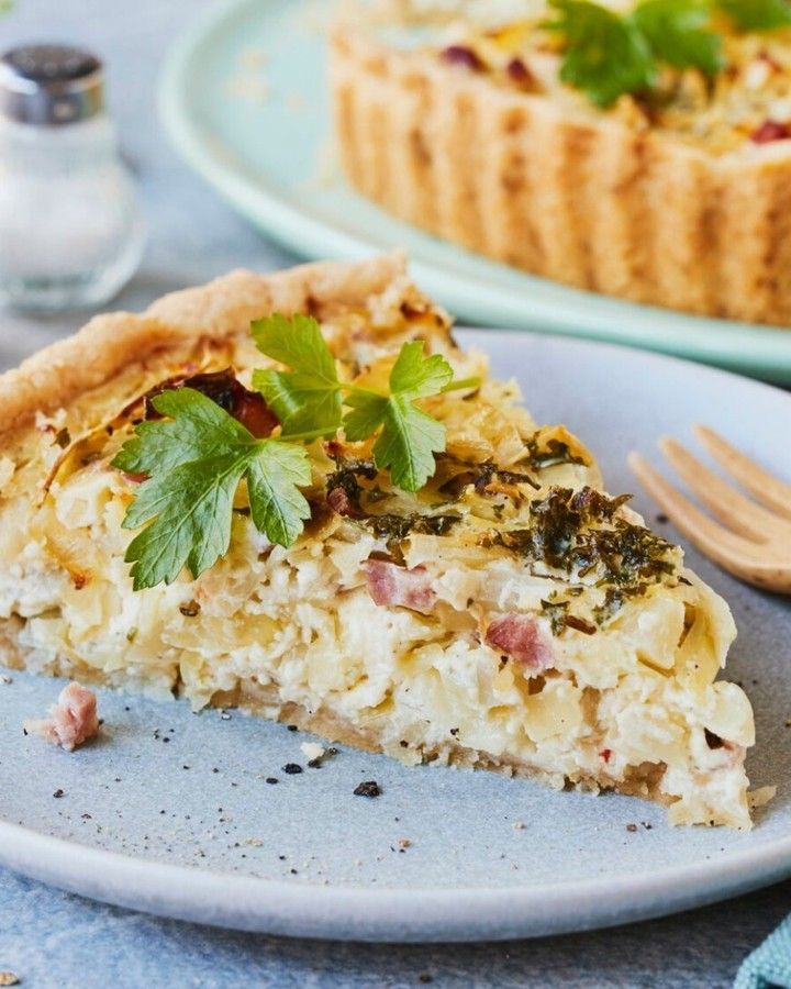 Cabbage Bacon Quiche