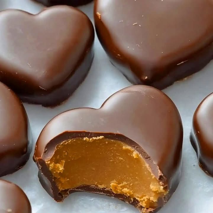 Chocolate Peanut Butter Hearts
