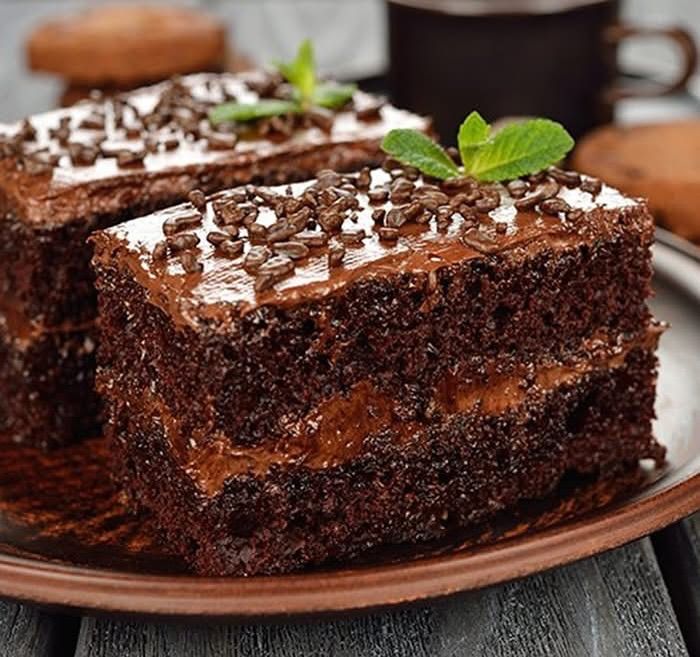 Cream-Filled Chocolate Cake