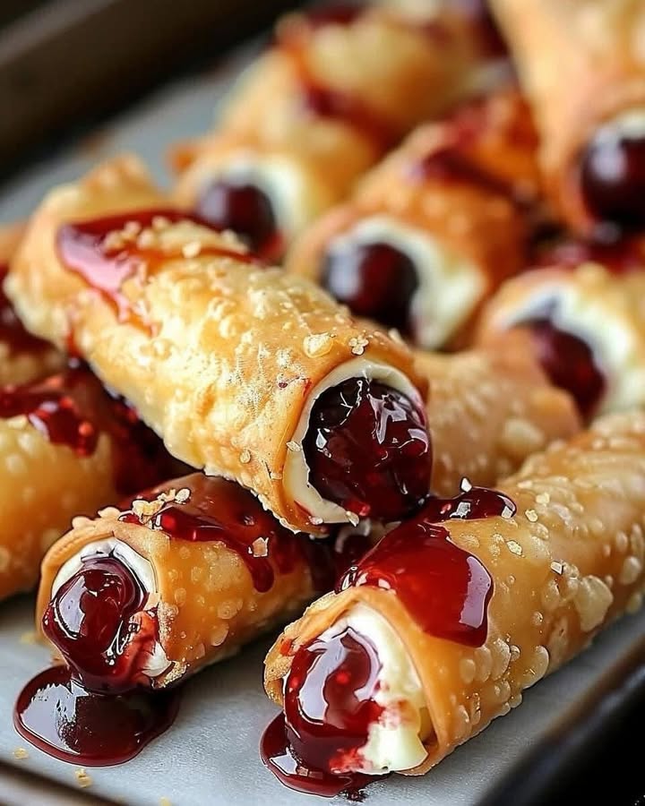 Crispy Cherry Rolls