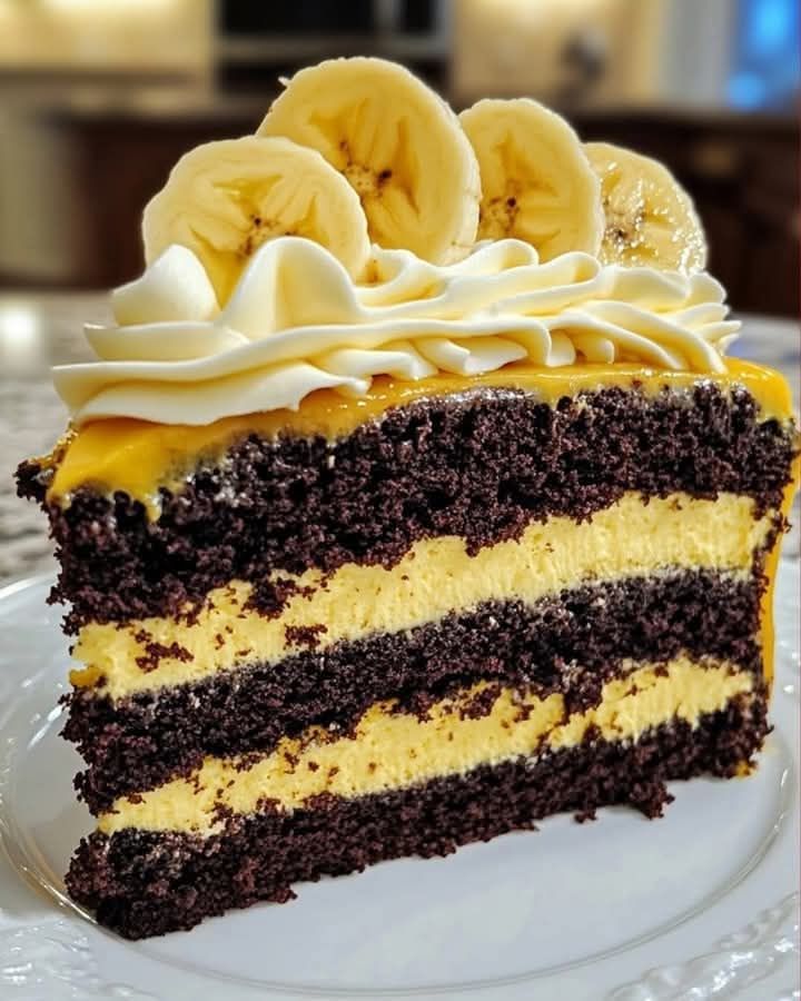 Double Chocolate Banana Cake