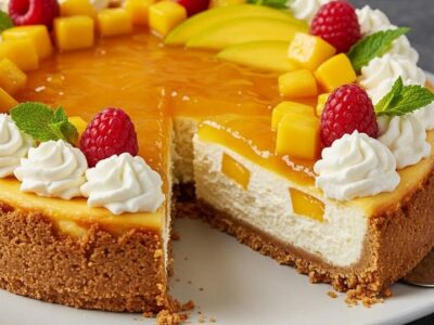 Mango Raspberry Cheesecake Delight: Irresistibly Delicious & Easy to Make