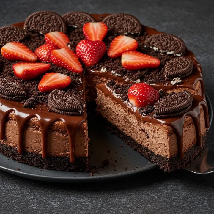 No-Bake Chocolate Cheesecake
