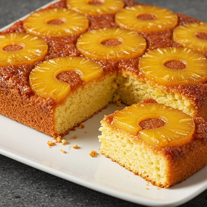 Pineapple Caramel Cake