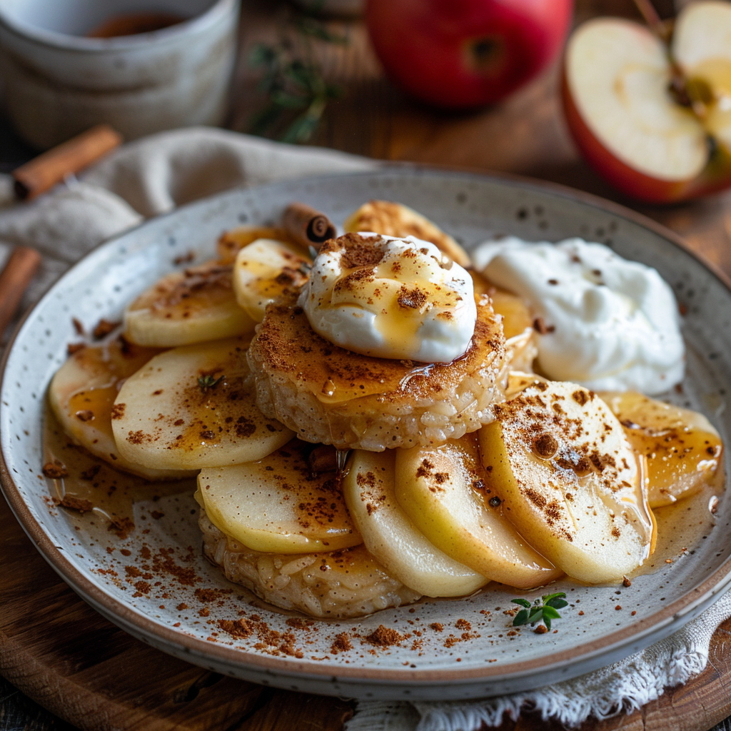 apple cinnamon rice cakes