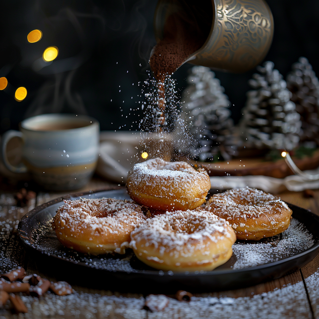 christmas tree cake donuts