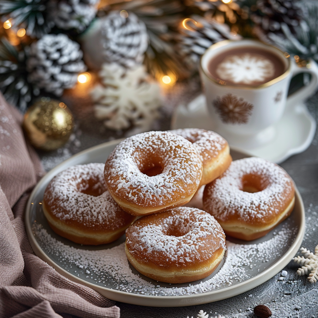 christmas tree cake donuts