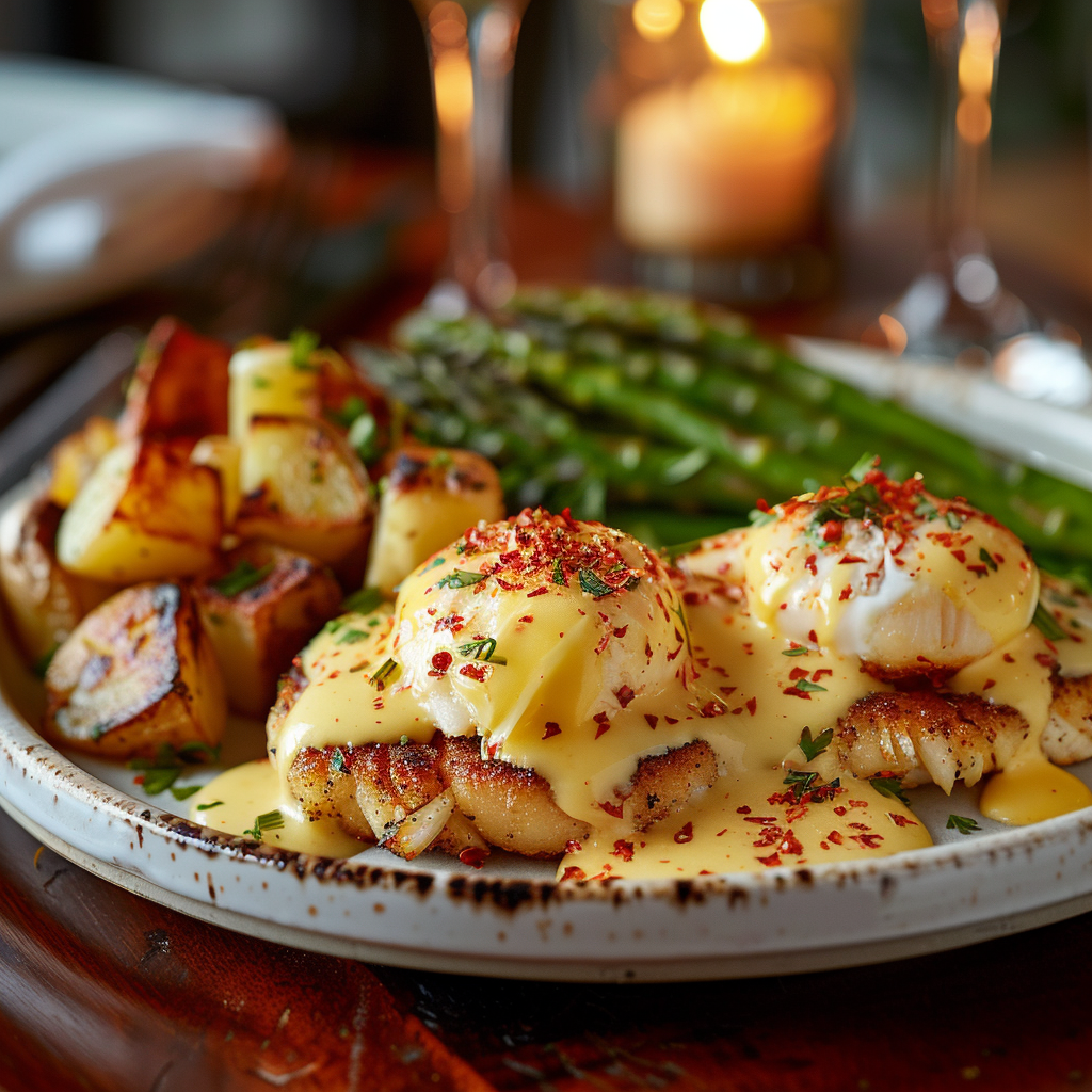 crab cake eggs benedict