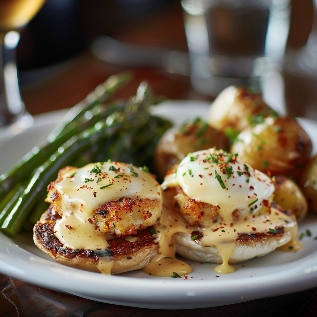 crab cake eggs benedict