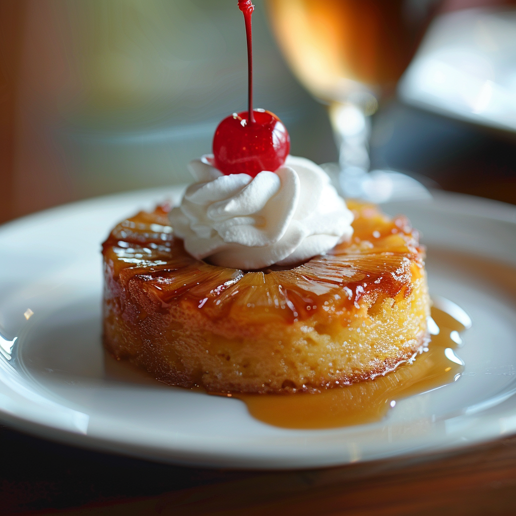 mini pineapple upside down cake