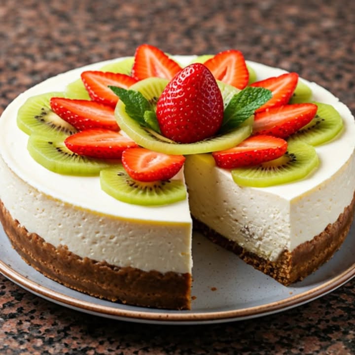 Fresh Fruit Cheesecake