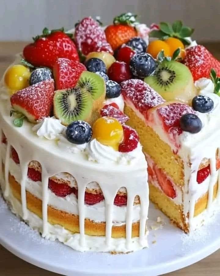 Fruity Crème Cake