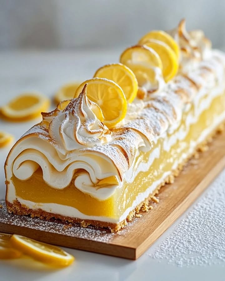Lemon Meringue Log