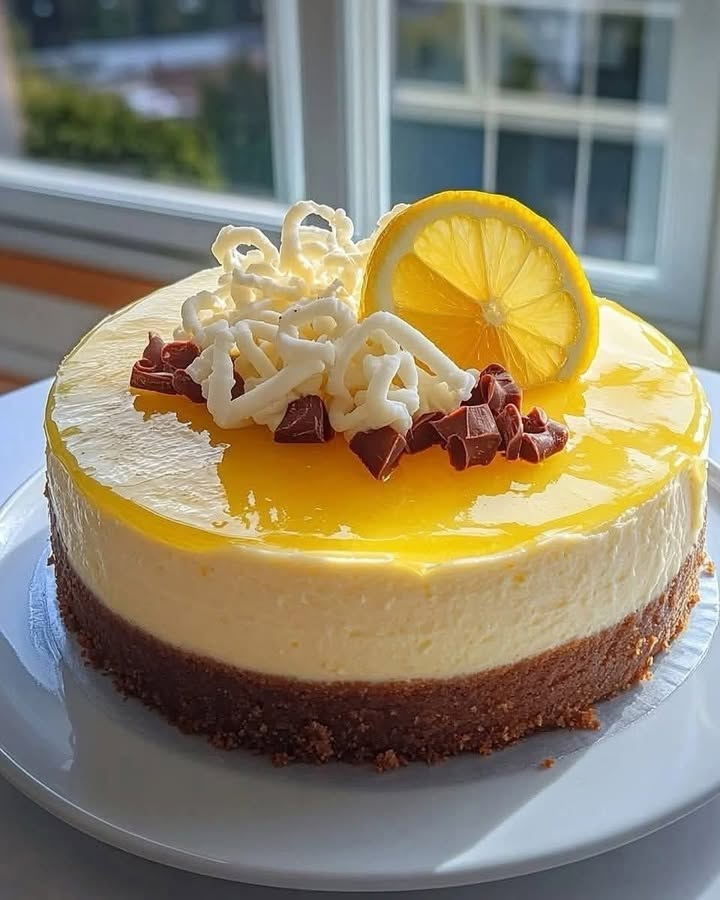 Lemon White Chocolate Cheesecake