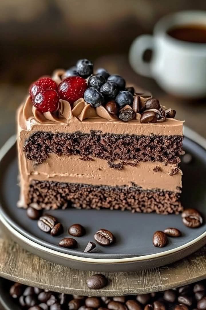 Mocha Mousse Cake