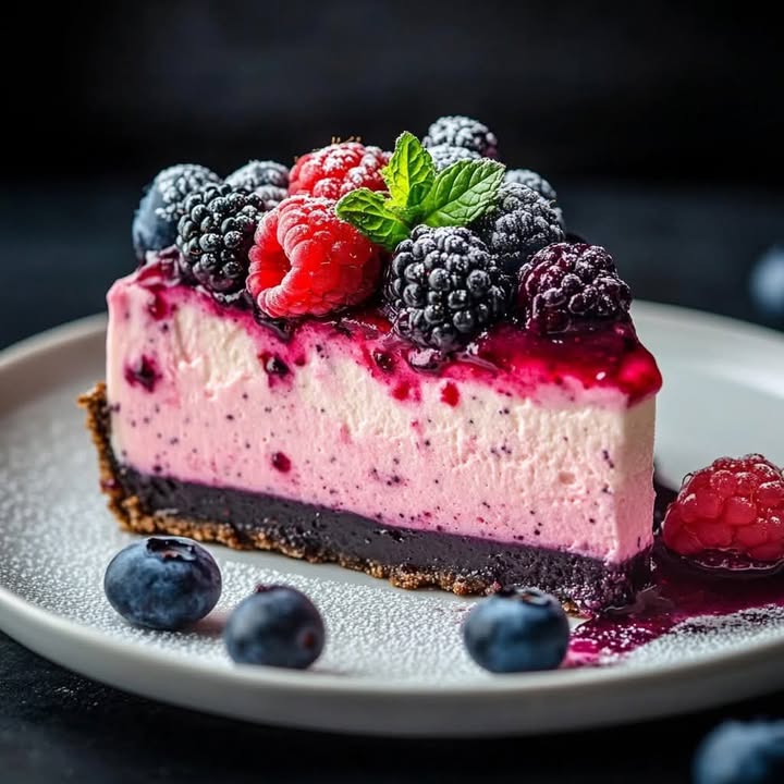 No-Bake Berry Cheesecake