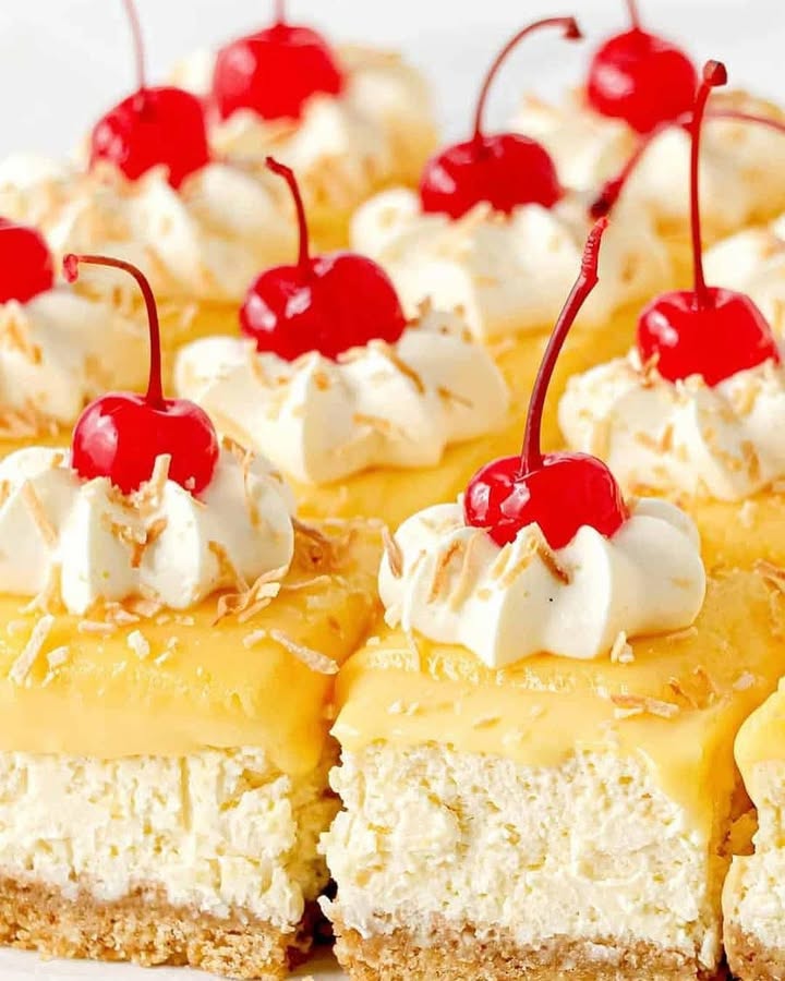 Pineapple Coconut Cheesecake Bites