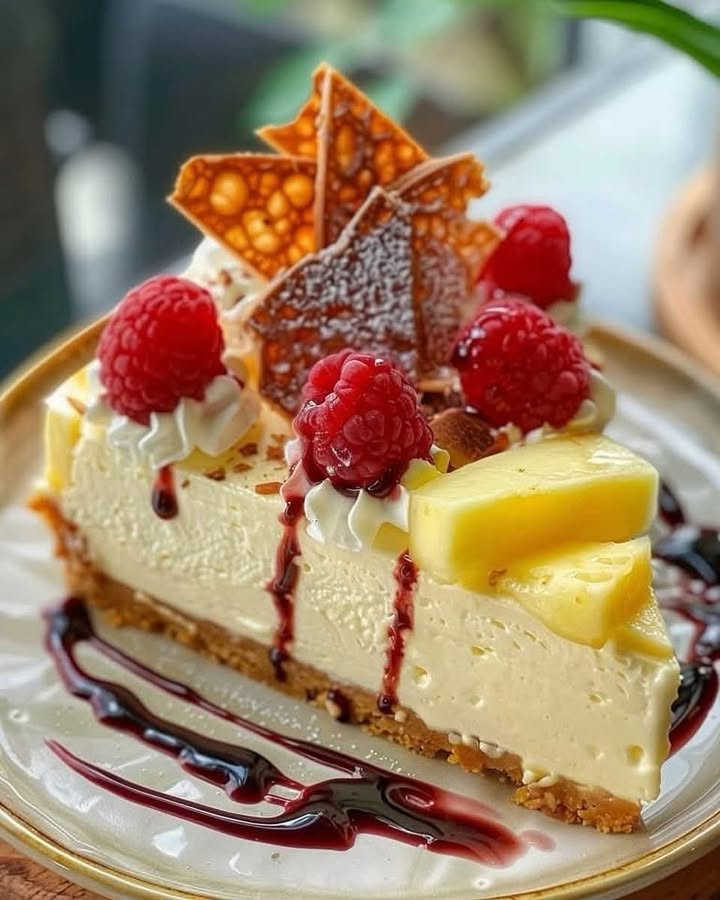 Pineapple Cream Cheesecake
