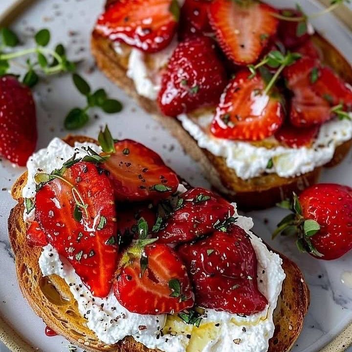 Roasted Strawberry Ricotta