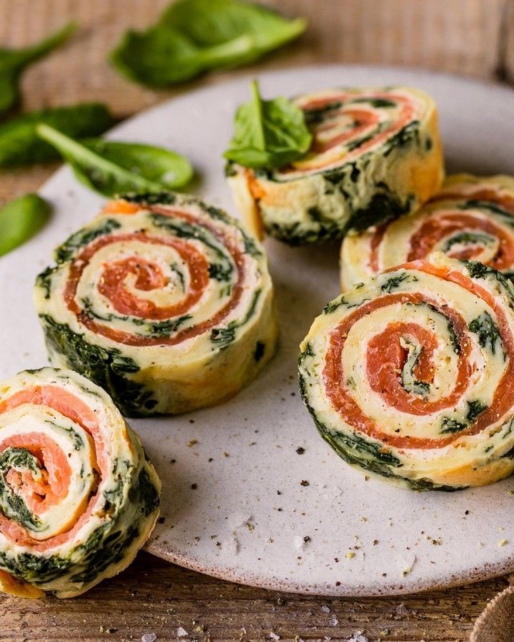 Salmon Spinach Roll