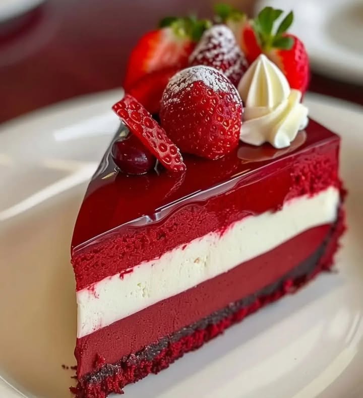 Strawberry Velvet Cheesecake