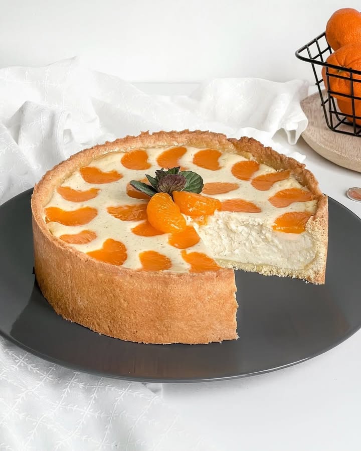 Tangerine Vanilla Cheesecake