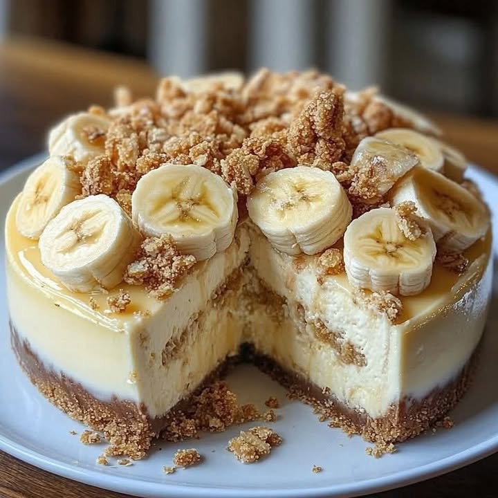 Banana Crunch Cheesecake